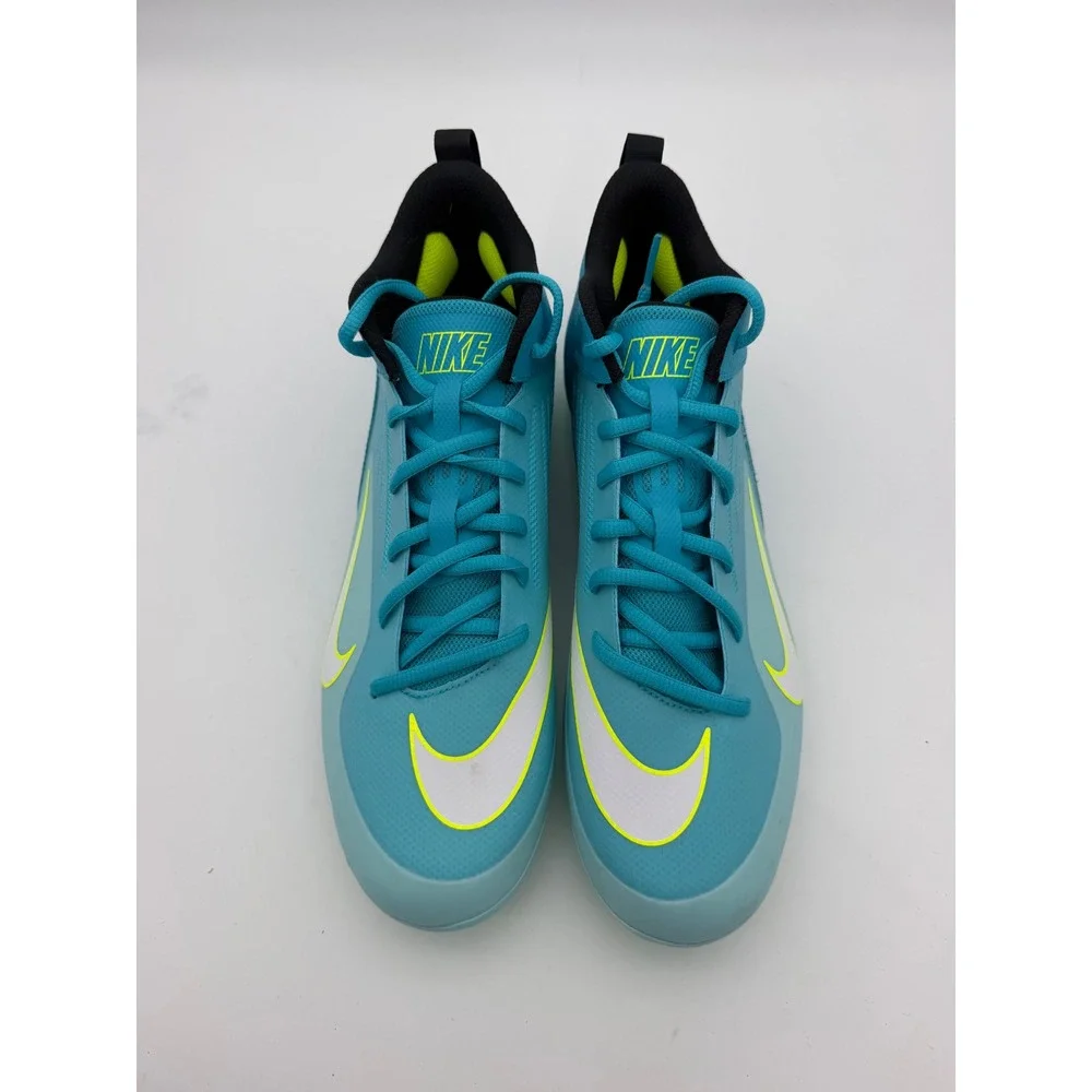 Nike Huarache 9 Varsity Lacrosse Cleats Baltic Blue Volt CZ6558-400 Mens 12